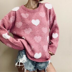 Brand new pearl heart sweater XL